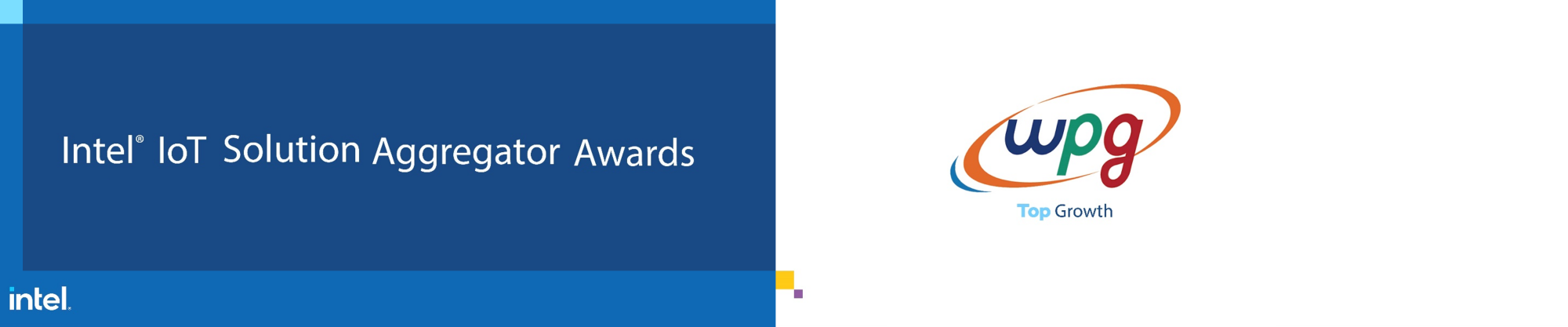 WPG 荣获英特尔物联网解决方案聚合商获得最佳成长奖！